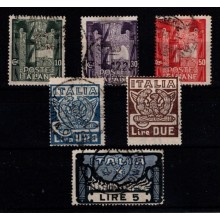 1923. Italien. Fascistmarchen mod Rom. Komplet sæt.